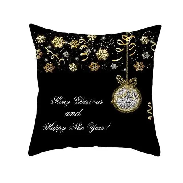 Home Decoration of Golden Deer Christmas Tree Santa Santa Pillow House Cushion Sofa Cushion Cushion Cushion Decoración Navideña