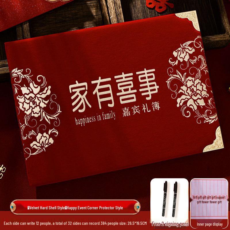 Wedding Gift Ledger & Guest Sign-In Book: Happy Event Gift Tracker