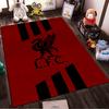Liverbird Logo Red Rug Design Non-slip Rug Suitable for Living Room and Bedroom Sofas