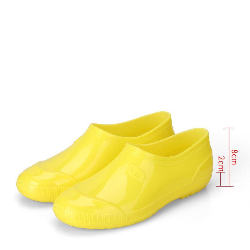 Low-tube Rain Boots Men's Low-cut Non-slip Thickened Tendon-soled Water Shoes Men's Labor Insurance Rain Boots Food Boots