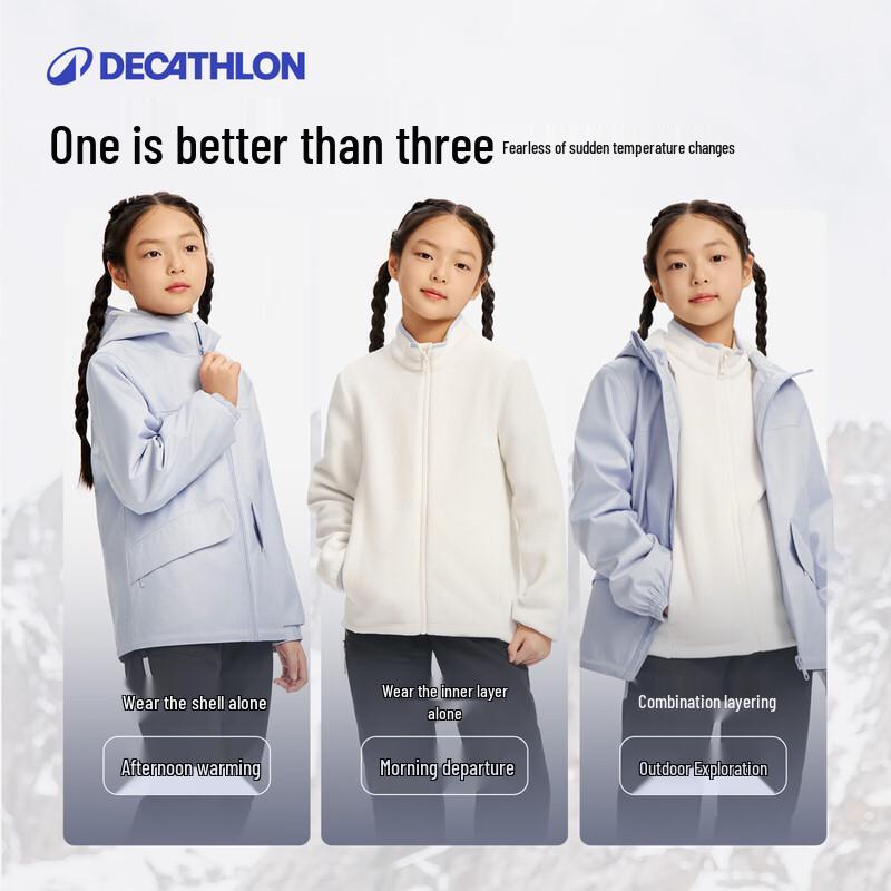 Decathlon NH100 Kids' 3-in-1 Winter Hiking Jacket