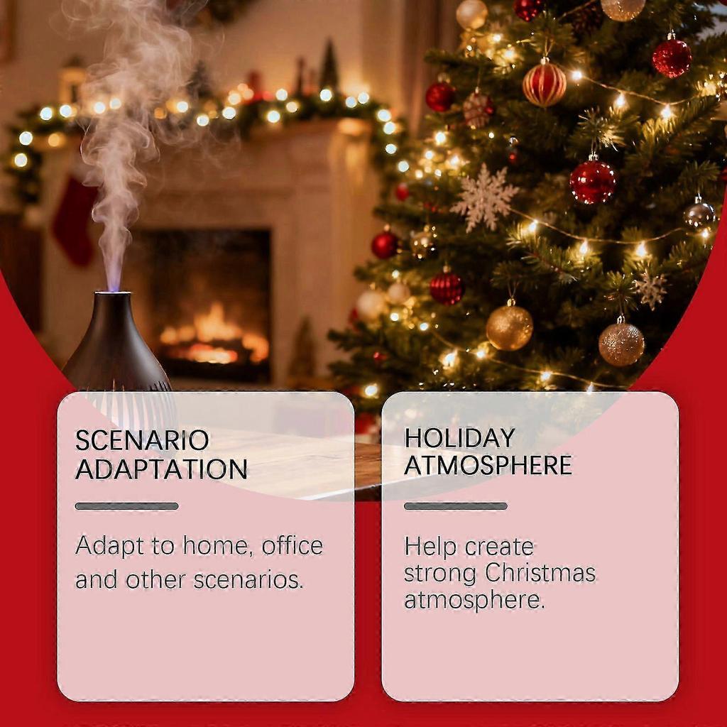 Weihnachts-Ätherische Öle Set | 6er Pack Feiertags-Duftöle für Diffuser, Kerzenherstellung | Weihnachts-Aromatherapie-Geschenkset für Zuhause & Frauen