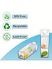 1 pc 500ml/1000ml large capacity milk box shaped water bottle, transparent square plastic water cup,