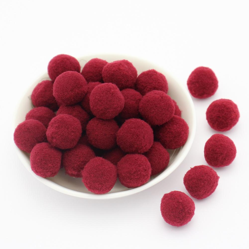 Colored Pompoms 81015202530Mm High Elasticity Soft Diy Pom Poms Fuzz Ball Pompom For Crafts Wedding Decor Kid Creative Toy