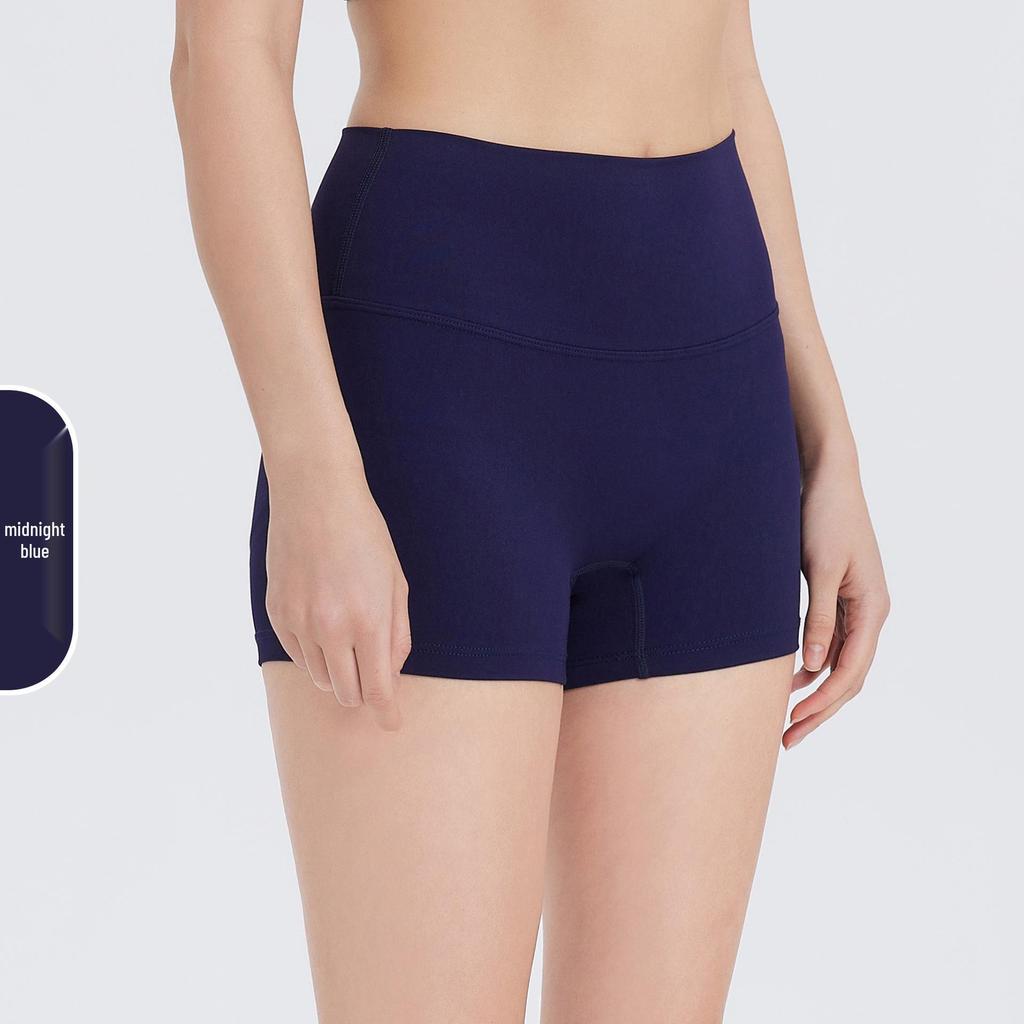 Shorts de Yoga Taille Haute Contrôle du Ventre pour Femmes - Push-up Pêche, Tissu Brossé, Longueur Trois-Quarts pour la Course à Pied et le Fitness