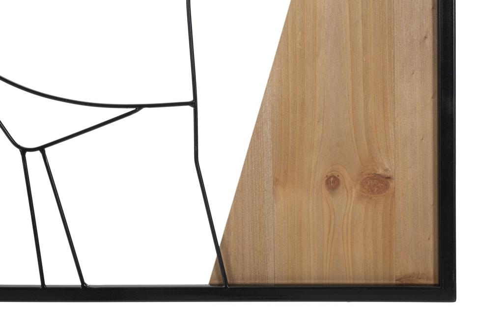 Wall Panel Strip -B- Iron And Wood Cm 50X2X90