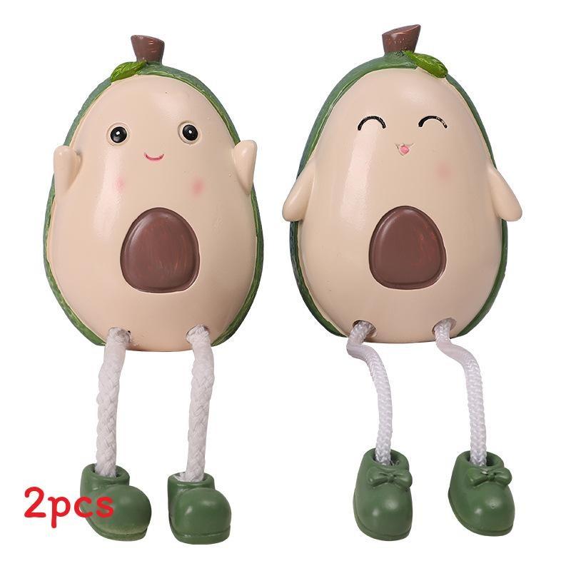 

Feet Hanging Avocado Doll Ornament With Resin Material For Room Decor Gifts And