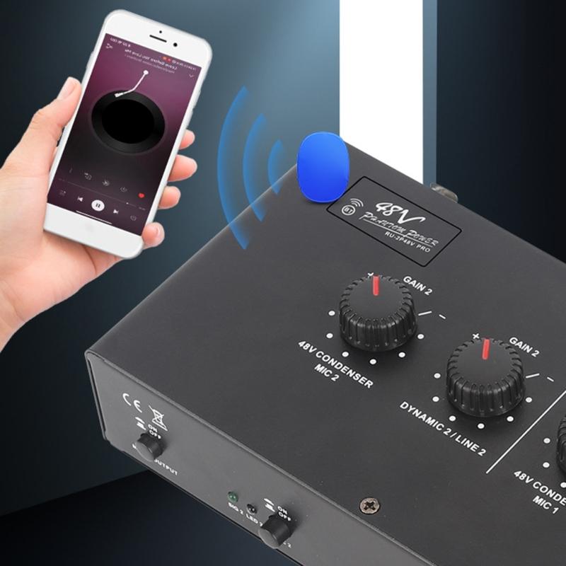 2 Input Mic Booster Double Channel Microphone Pream for Clear Sound Widely Used For Guitars and Keyboards