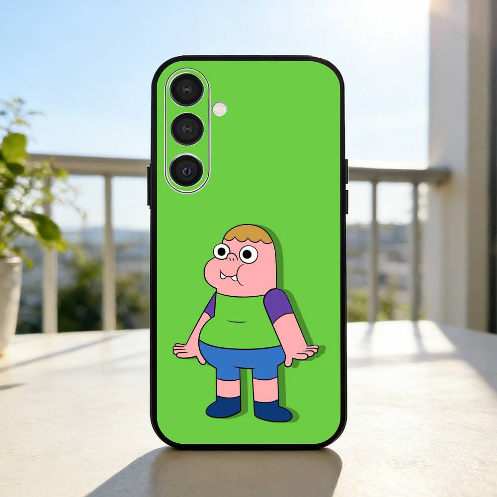 S-Sassy cartoon C-Clarences Phone Case For Samsung  A73,72,71,A52,51,40,41,A22,A32,31,A13, Soft Black Shell