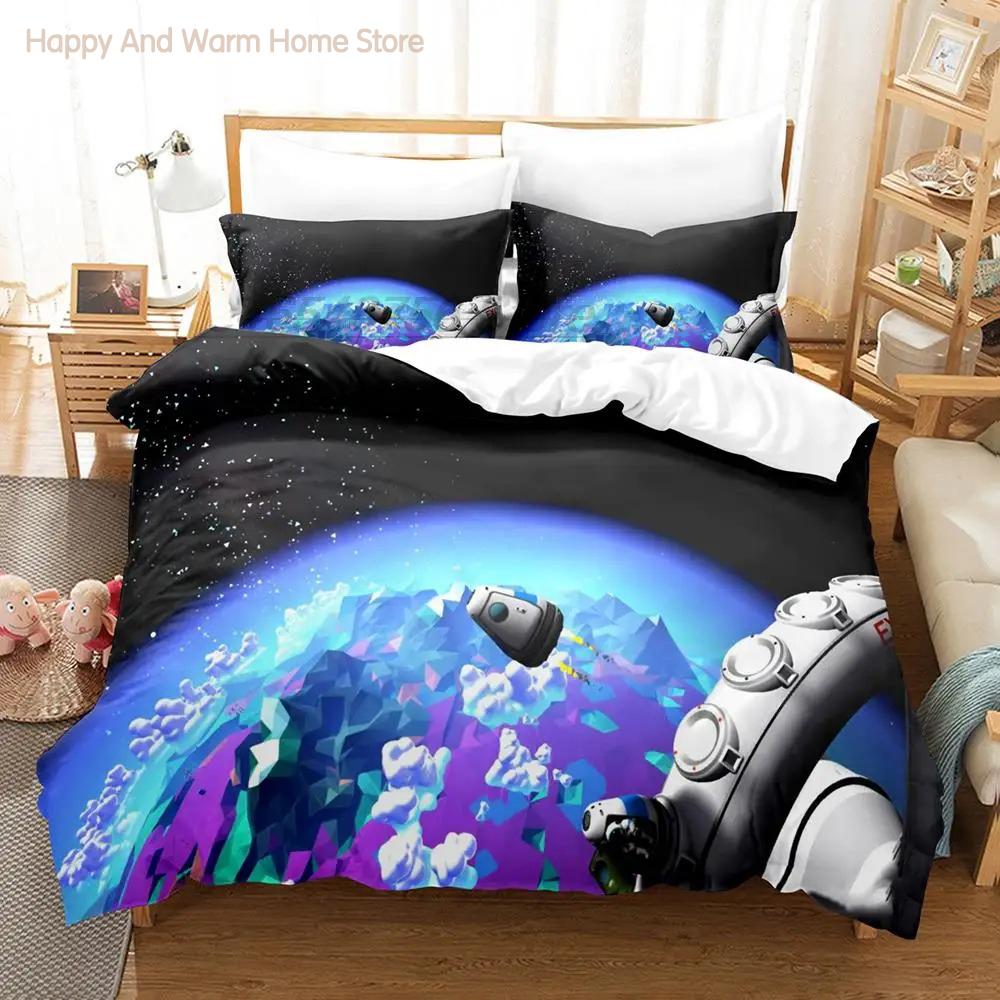 Astroneer Bedding Set Single Twin Full Queen King Size Bed Set Aldult Boys Bedroom Duvetcover Sets 3D Print Game Bed Sheet Set