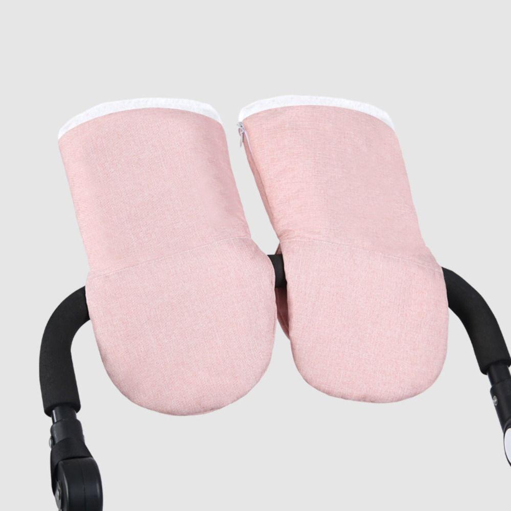 Thicken Winter Strollers Gloves Warm Fleece Lined Baby Stroller Hand Muff  Daily Outings