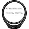 Anti-theft Combination Cable Bike Lock for Mountain & Motorcycles