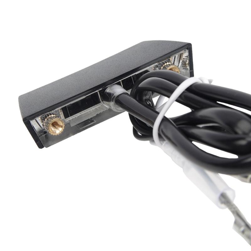 Lâmpada de Placa de Licença Multifuncional para Motocicleta com Suporte Suporte para Lanterna Traseira Lâmpada de Placa de Licença de Alumínio com Moldura para Motos