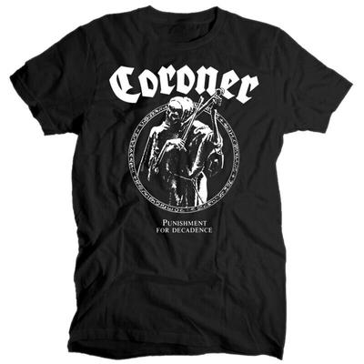 Μπλουζάκι Unisex από το Coroner Punish T Decadence Black Thrash Metal Band