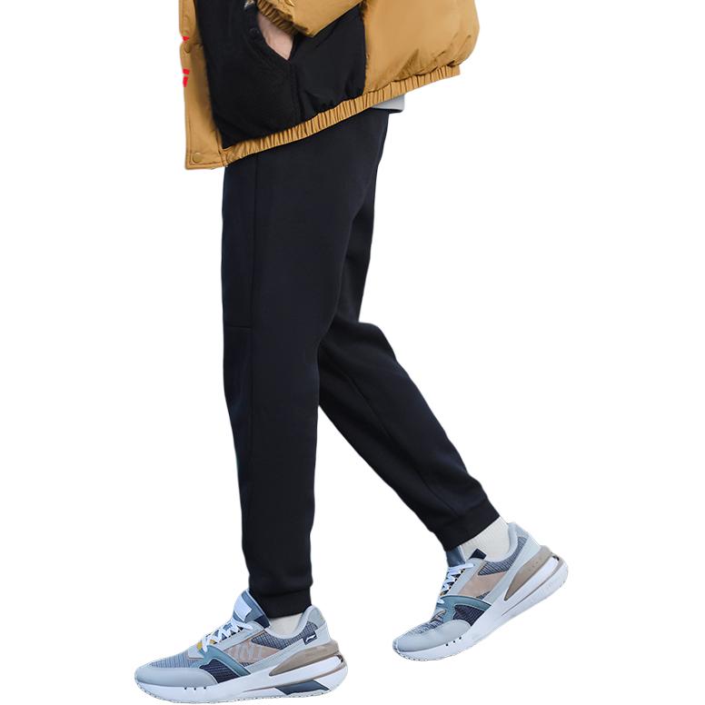 Li-Ning Simple Versatile Sports Fitness Fleece Warm Casual Pants Men Bottoms AKLC326-1