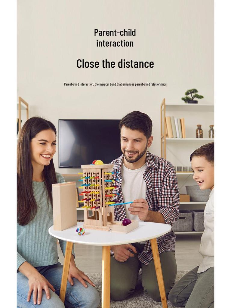 Wooden Pick-Up Sticks Educational Toy for Parent-Child Interaction and Early Education