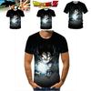 Trendy Anime Dragon Ball Series Men's T-shirt With Unique 3d Digital Print For Casual Wear