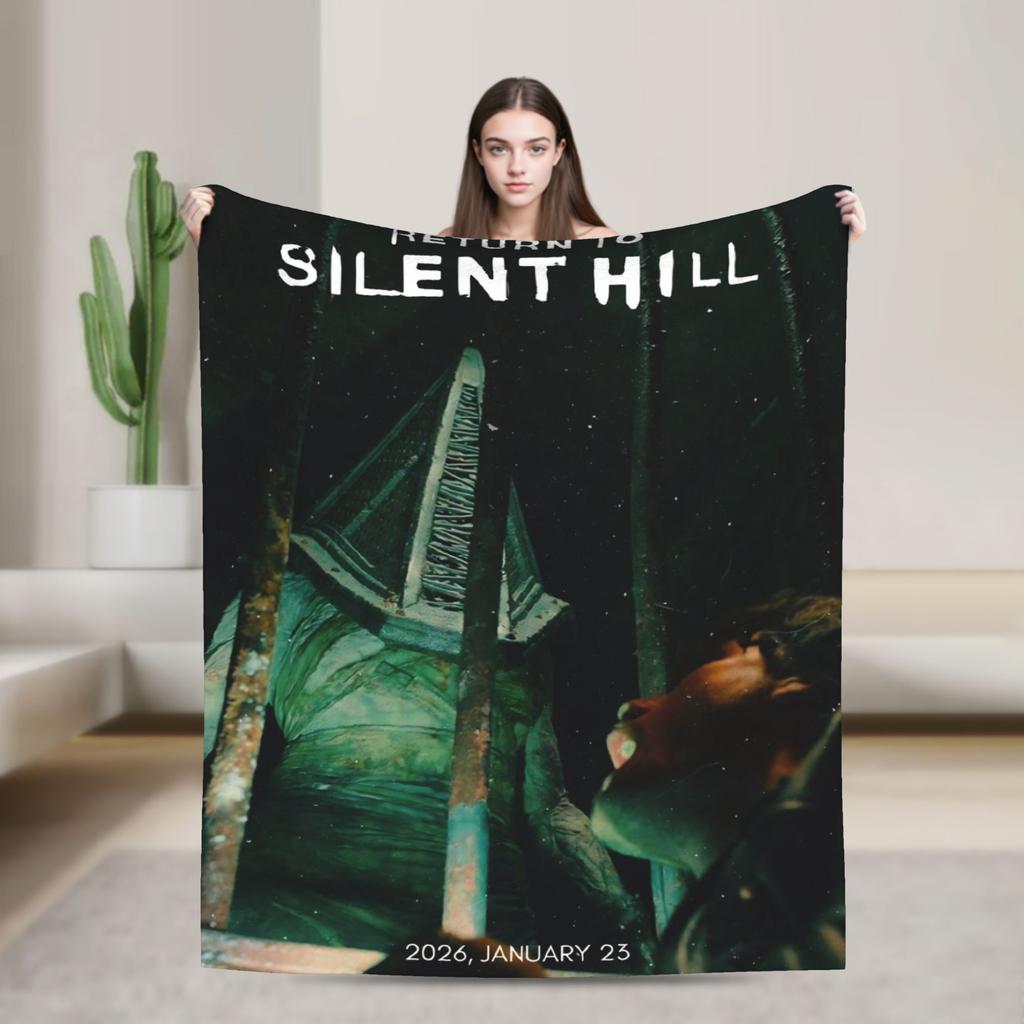 Return to Silent Hill Movie 2026 Throw Blanket for Couch  Soft Cozy Plush Blanket Multiple Sizes Bedspreads for All Seasons