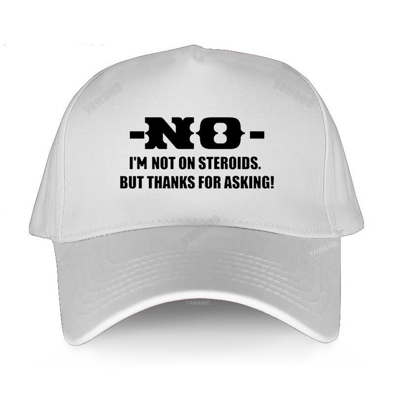 Merke uformelt baseballcap balck luksus lue menn Nei jeg er ikke på steroider, men takk for at du spurte Voksen unisex mote caps i bomull