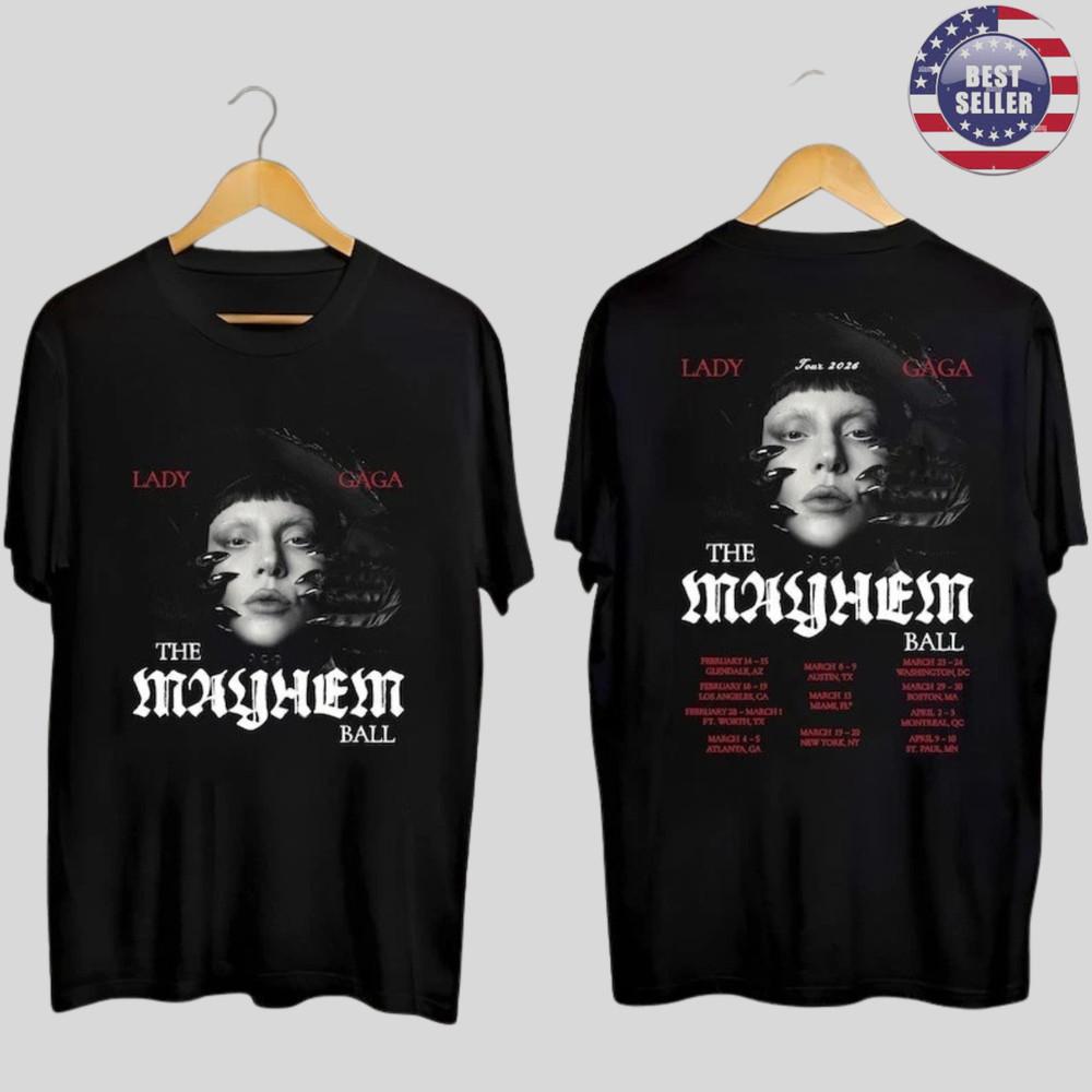 Fastship Lady Tour 2026 Shirt The Mayhem Ball Tour Tshirt Unisex T-Shirt XL