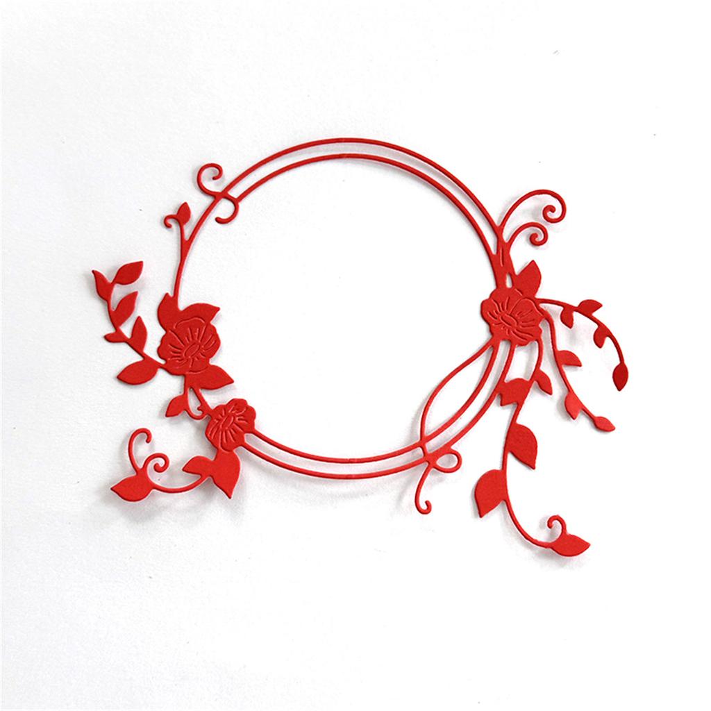 Flower Wreath Die Cut For Scrapbooking Card Making Photo Album Decorative Embossing Paper Die Carbon Steel Cutting Dies