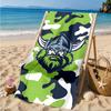 Canberra Camouflage Warrior Beach Towel, Quick-drying, Easy to Care for, Suitable for Both Fitness and Beach Vacations,Sports Essential