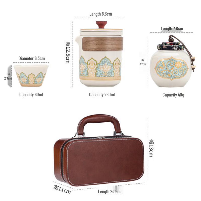 Dunhuang Travel Tea Set (5-Piece)