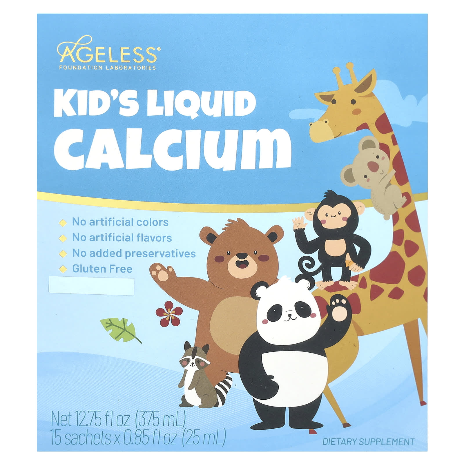 

Liquid Calcium for Children, 15 Packets, 25 Ml (0.85 Fl Oz) Each