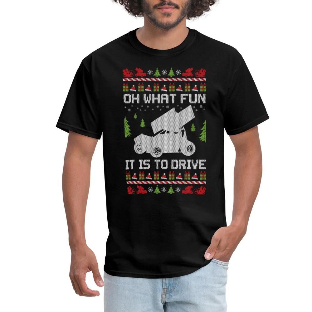 

Sprint Car Ugly Christmas Men s T-Shirt L