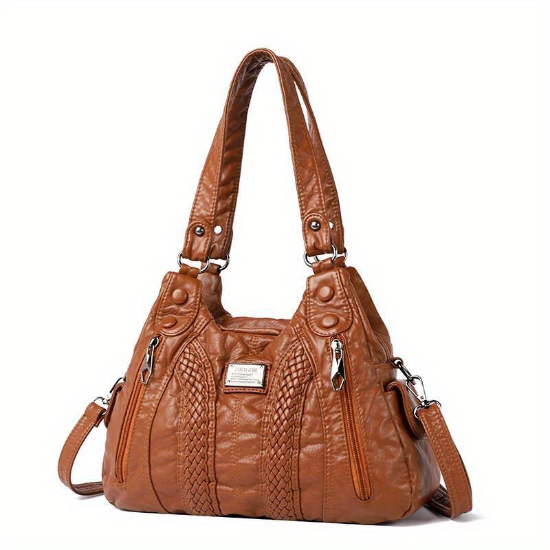 Luxuriöse Handtasche aus PU-Leder für Damen mit mehreren Taschen, lässige Designer-Umhängetasche, Crossbody-Stil, vielseitig für den täglichen Gebrauch