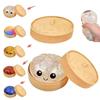 Nieuwe Glitter Dumpling Glitter Dumpling Squishy met Doos Dumplings Sensorisch Knijpspeelgoed voor Stressverlichting S