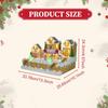 Christmas Village Music Box Creative Gingerbread Skating Toy Collectible Home Decor Figurine Desktop