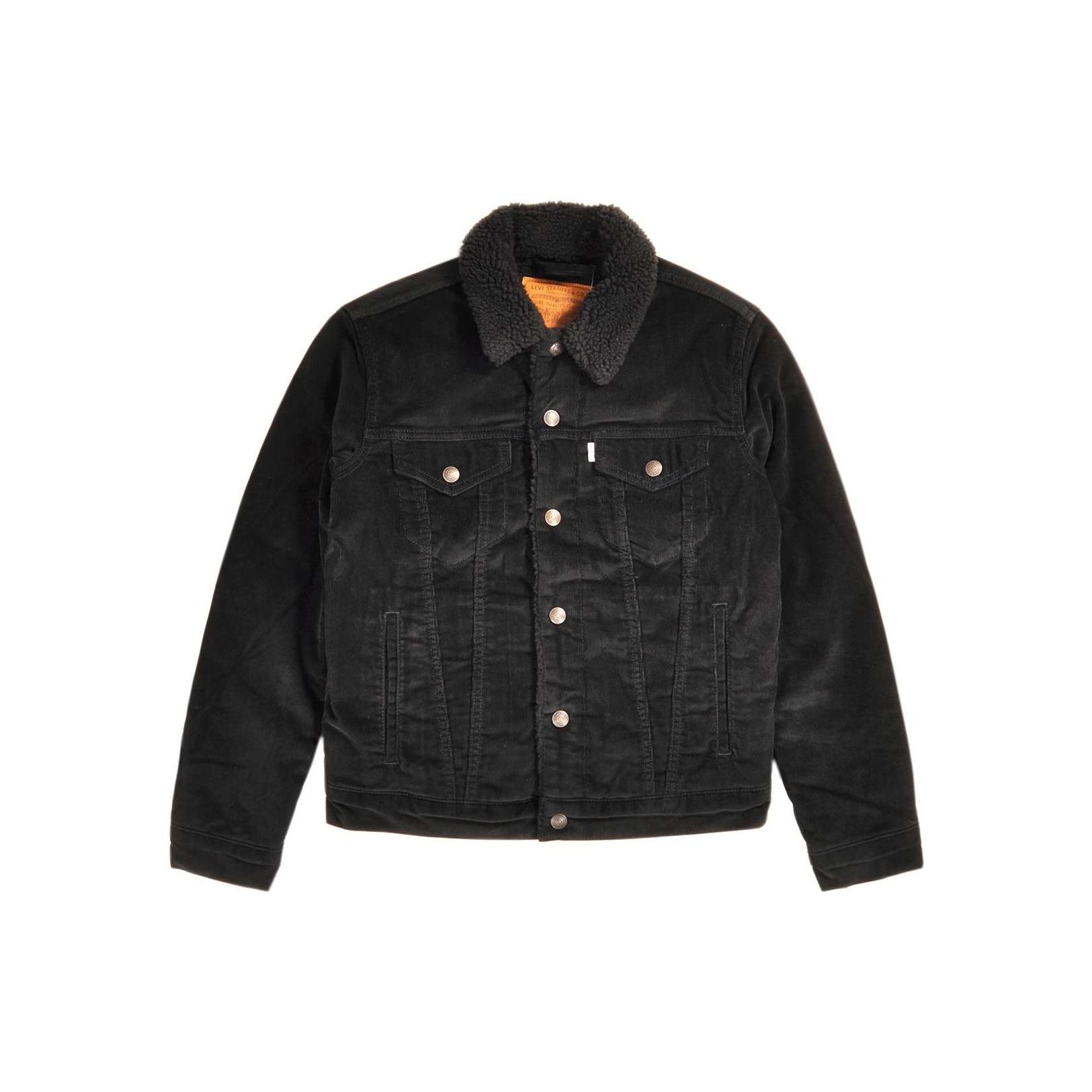 

Куртка Levis FW22 однотонная с длинным рукавом мужская куртка черная 16365-0068 S