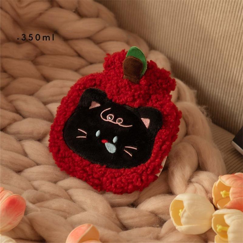 New Hot-selling Small Hand Warmer Winter Warm Water Bag Creative Cute Apple Puppy Hot Water Bottle Office Warm Water Bag Gift