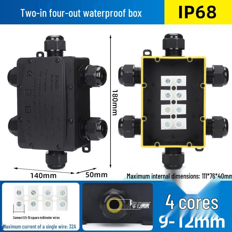 IP68 Waterproof Outdoor Junction Box with Terminals for Street Lights