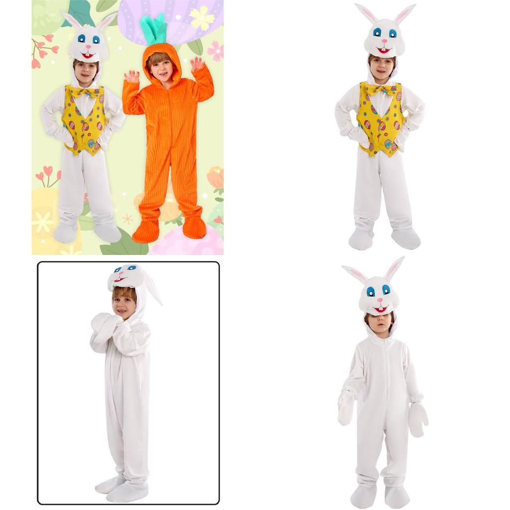 Easter Bunny Cosplay Costume For Kids With Soft Polyester Fabric For Stage Performance