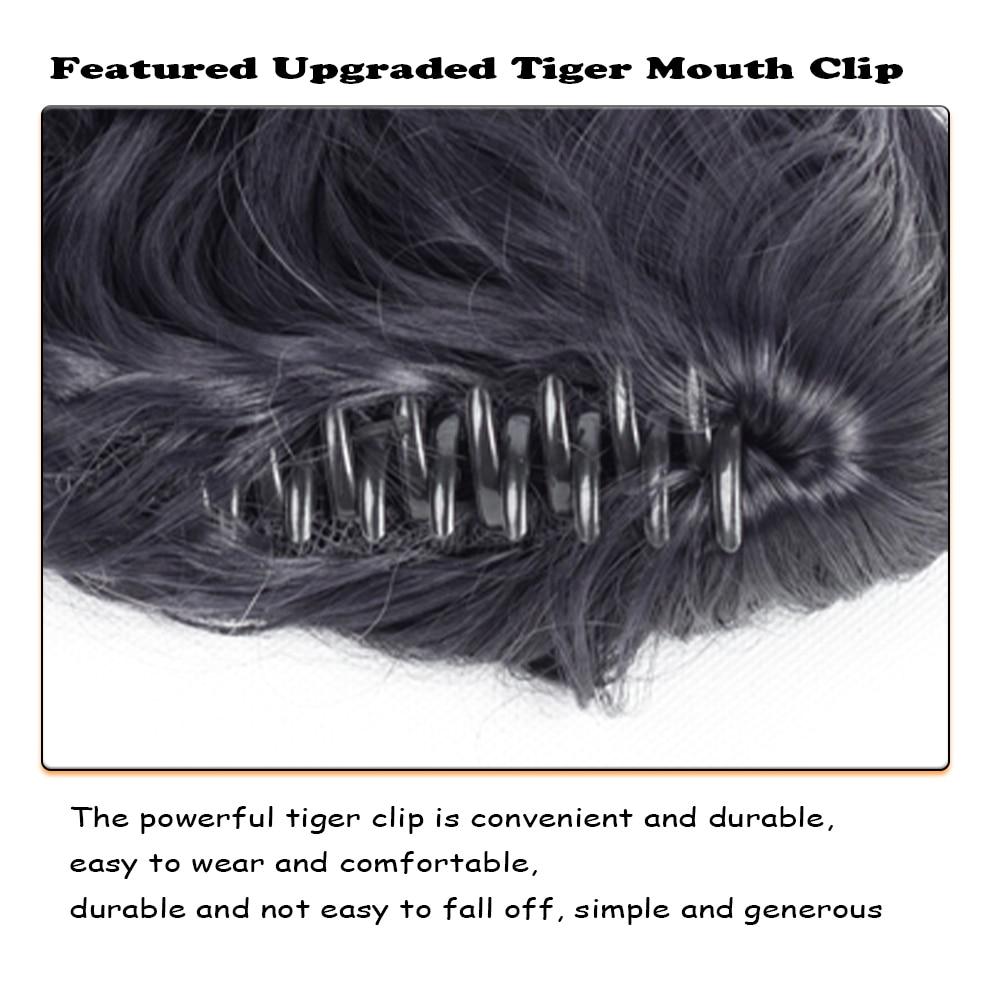 MERISIHAIR Pferdeschwanz-Haarverlängerung mit Klaue, synthetisches Pferdeschwanz-Verlängerungshaar für Frauen, Pferdeschwanz-Haar-Haarteil