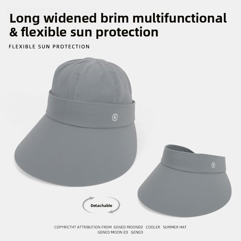 Sun Face Shield Hat With Removable Brim For Outdoor Sun Protection And Breathability