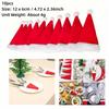 10pcs Christmas Cutlery Holder Bags Knife Fork Pocket Cover Tableware Set Bag 2025 Christmas Decoration For Home 2025 Noel Xmas