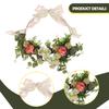 Artificial Door Wreath, Floral Flower Hanging Ornament in And Iron for Country