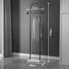 Nordic Marble & Metal Floor-standing Coat Rack, Foldable Wrought Iron Clothes Rack.