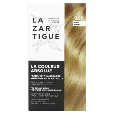 Coloration permanente, aux extraits de plantes, 8.00 blond clair, 1 fois