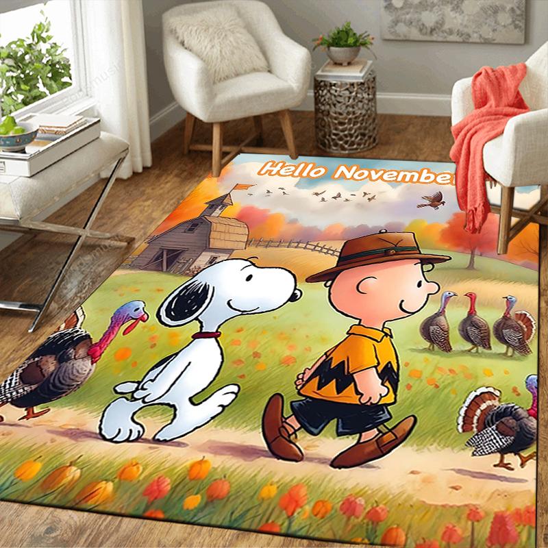 1Pc Pumpkin Parade Moonlight Rug Office Carpet Indoor Outdoor Doormat Nonslip Soft And Comfortable Living Room Christmas Halloween Gift D918101