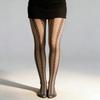 Womens Aesthetic Geometric Floral Patterned Lace Pantyhose Sheer Fishnet Tights Stockings Mesh Leggings for Casual Wear