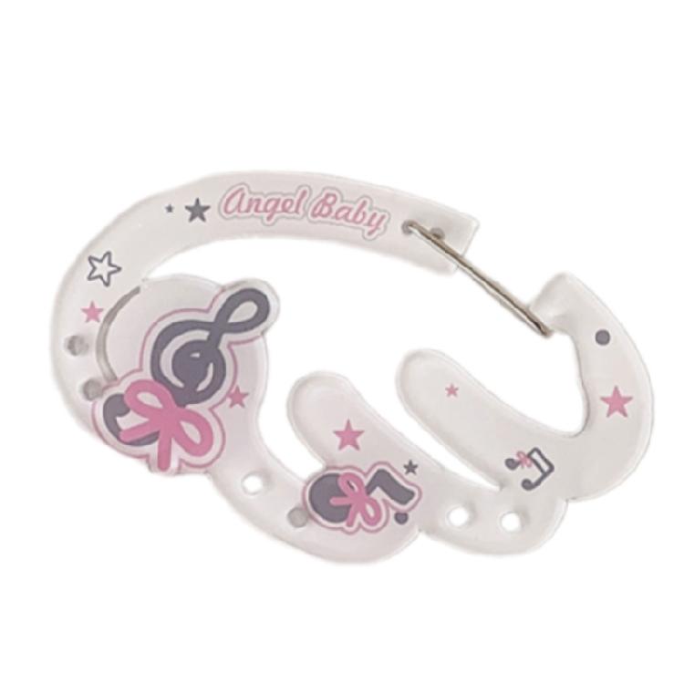 

Artistic Angel Wing Backpack Clip Decoration Lightweight Acrylic Design Key Holder For Casual And Stylishs Looks