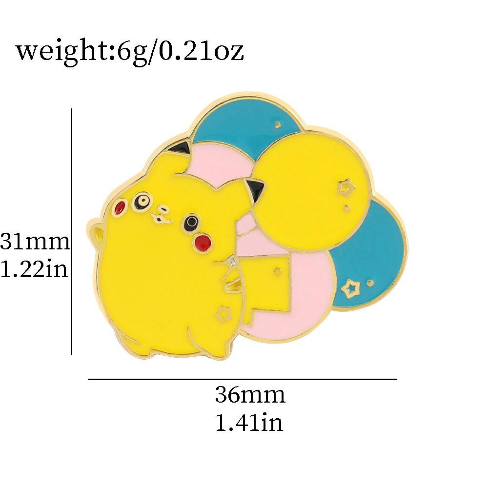 Cute Pokémon Brooch Pokémon Pikachu Cabbie Pokémon Metal Badge Accessories