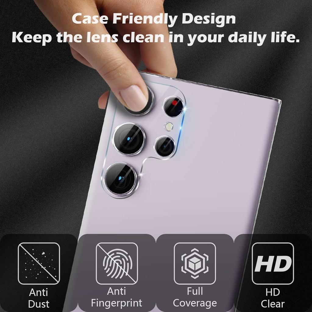 For Samsung Galaxy S23 Ultra One-Piece Phone Lens Film Clear Tempered Glass Lens Protector