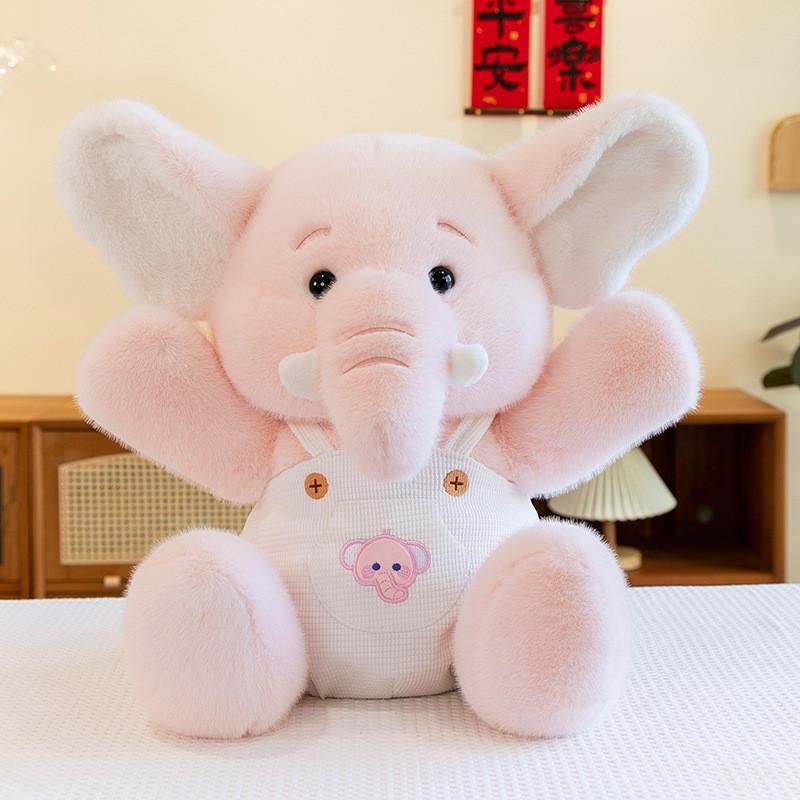 Elephant Cartoon Cute Plush Toy Doll Girls Kids Bedtime Companion Holiday Gift