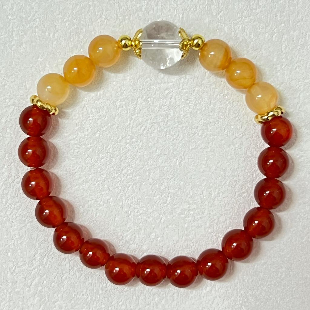 8mm Agate Beaded Bracelet for Women Natural Stone Bracelets Semi-Precious Gemstones Bangle DIY Jewelry Gifts