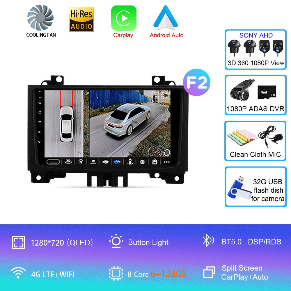 Car Radio 9" Android 14 For Mercedes Benz Sprinter For VW Crafter 2006- 2016 Android CarPlay 4G WIFI GPS Navigation No 2din DSP